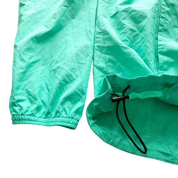 Asics Womens Full Zip Hooded Running Rain Jacket Windbreaker Teal Mint Green, Sm - Picture 5 of 13